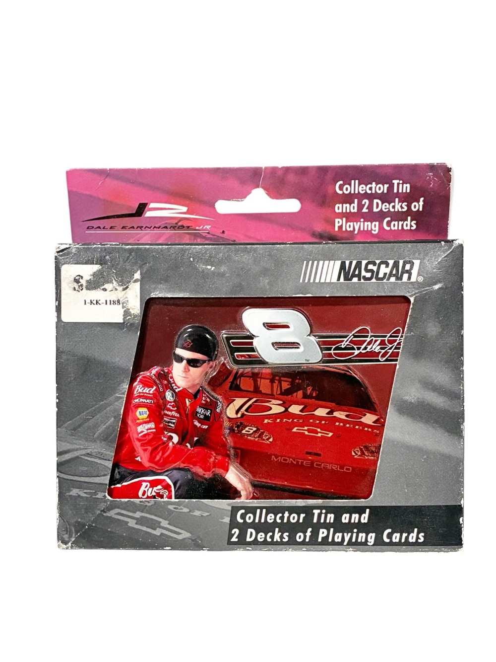 Nascar #8 Dale Earnhardt Jr. 2 Decks of Playing Cards In Tin 2003 Bicycle NEW